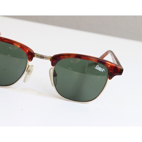 1990's Vintage Solar-X Tortoise Shell Rimmed Sunglasses ~ Gold Trim Horn Rimmed - Picture 8 of 8